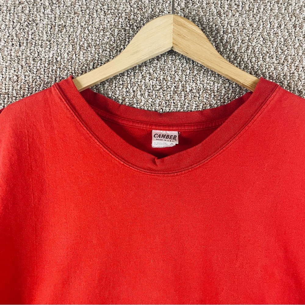 Camber T-Shirt Men’s 4XL Made In USA Red Max Weight Workwear Heavyweight S22